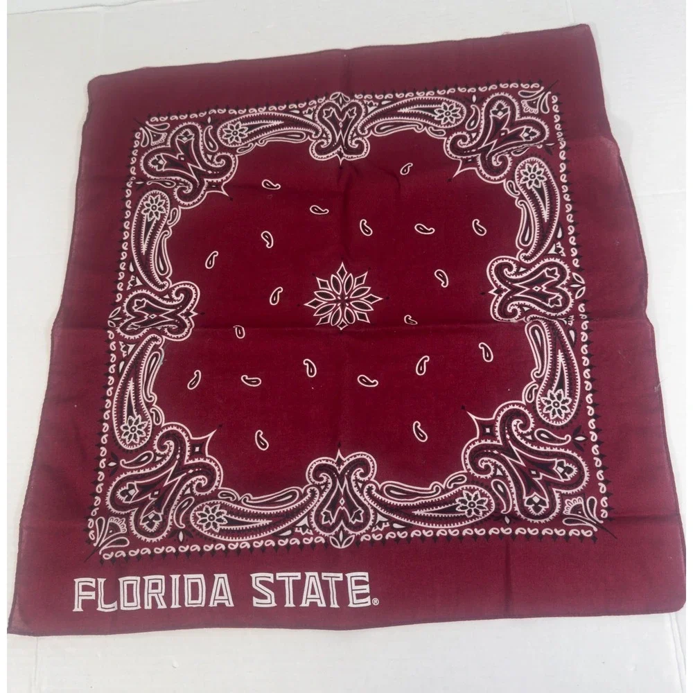 Florida State Seminoles Bandana Set Unisex OS Garnet Black Paisley 2pk